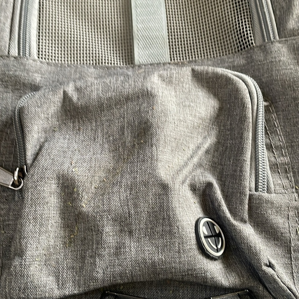 EUC~Small Gray Pet Carrier With Multiple Openings/Removable Pad & Leash Holder - Picture 6 of 15